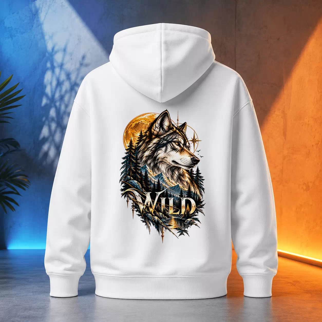 Unisex mikina - Vlk - Wild